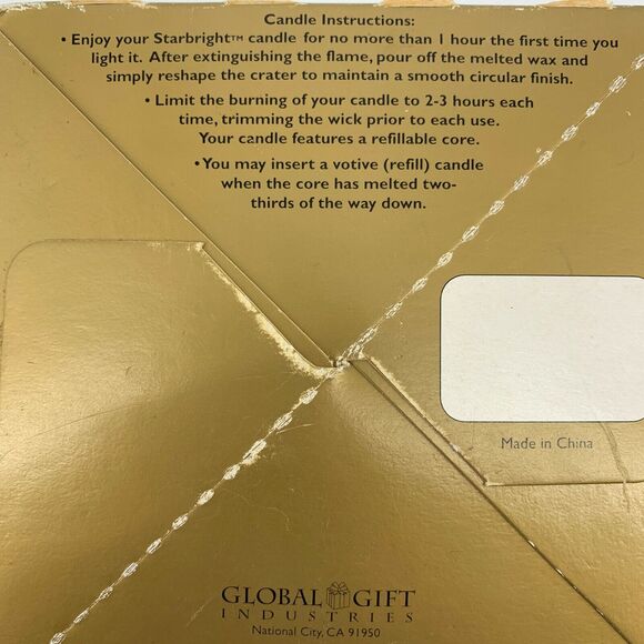 Star Bright round angel refillable candle - Picture 6 of 6